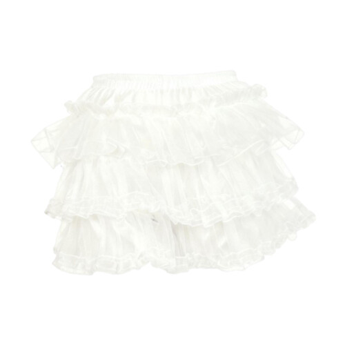 Underskirt Shorts Petticoat Lightweight White Lace Edging