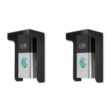 2X Doorbell Rain Cover Ring Doorbell Anti-Glare Cover, Steel Doorbell Weather-Blocking Cover Protection