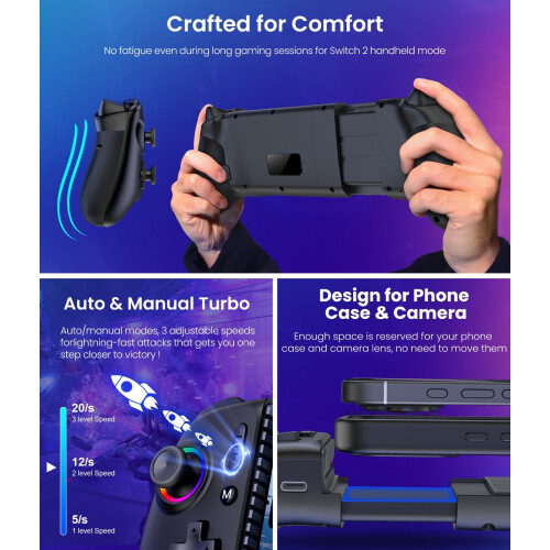 Swicth Controllers for Nintendo Switch 2/1/Oled/iPhone/Android Handheld Gaming 2