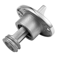 2X Oval Garboard Drain Plug Marine 316 Stainless Steel Drain Plug Fits 1 Inch Hole Boat Transoms Drain Plug with Screws