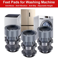 2X Washing Machine Foot Pads Support Adjustable Highly Non-Slip Mat Anti Vibration Feet Pad for Washer and Dryer