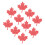 OUNONA Maple Leaf Iron-On Patch Red Durable Plastic 3