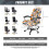 Housse extensible pour chaise pivotante Orange Marguerite S 7