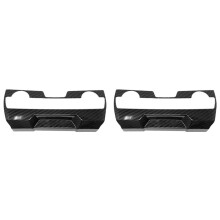 2X Center Console Panel Trim ABS Carbon Fiber Style Interior Decoration Accessories for 10Th Gen 2016-2020