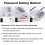 Long Shackle Digital Combination Padlock Zinc Alloy Black 4