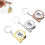 Mini Tape Measure with Keychain Carbon Steel 5