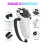 For Meta Quest 3 Protective Cover Handle Controller Grips,Front Shell Headset Cover and Face Cover,VR Accessories-White 1