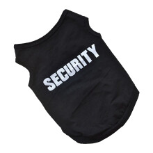 2X Pet Winter Clothes Puppy Dog Cat Vest T Shirt Coat Dress Sweater Apparel "SECURITY", Black L