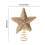 HomeKingdee Glitter Star Tree Topper Champagne 6