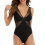 Women's Sheer Mesh Sleeveless V-Neck Bodycon Bodysuit 2