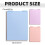 A5 Top Bound Notebook Hardcover 60 Sheets 8mm Ruled 3