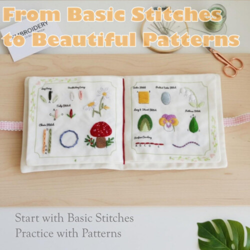 Creative Handmade Embroidery Stitch Book Sewing Kit Practical Modern Simple Style Non-Patent Modern Creative Gift Set 2