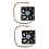 2X CPU Fan Radiator Fan 60 x 60 mm Box Computer - Black 1