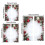 Christmas Ball Holiday Curtains Red 2D Snowflake Pine 3