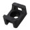 100 x Base de fixation pour cable support de fil 4.5mm noir de largeur 3