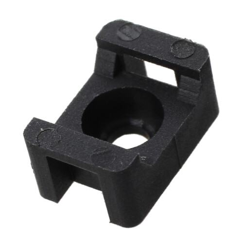 100 x Base de fixation pour cable support de fil 4.5mm noir de largeur 2