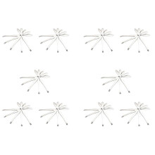 Fruits de Mer Outil Craquelins Craquelins Choisis Cuillères en Acier Inoxydable Crabe Peel Crevette Outil Homard Pince Pince Clip Pick - 50pcs