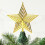 Christmas Tree Top Star Decoration Yellow Plastic 4