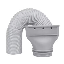 Flat Hose Adapter for Portable Air Conditioner Exhaust Vent Hose with Locking Tabs for AC Exhaust Solutions 130MM
