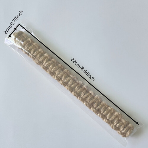 Handwoven Cotton Jute Curtain Tiebacks Brown Beige 2