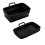 Collapsible Rectangular Air Fryer Silicone Pot Black 1