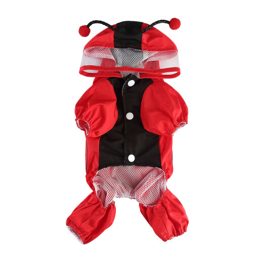 Dog Raincoat with Hood Reflective Waterproof Lightweight 1
