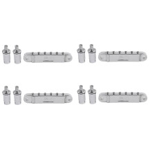 4X Silver Tune-O-Matic Electric Roller Saddle Bridge Lp Electric Guitar Bridge Made in Korea