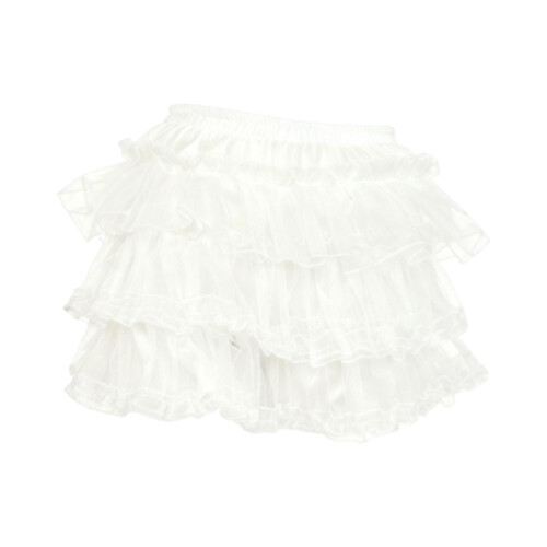 Underskirt Shorts Petticoat Lightweight White Lace Edging 1