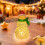 Lighted Acrylic Snowman Figurine 9 inch Green 4