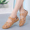 Women's perforated leather slip-ons breathable ballet flats 4