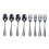Stainless Steel Teaspoons Set Black 8 Pieces 4