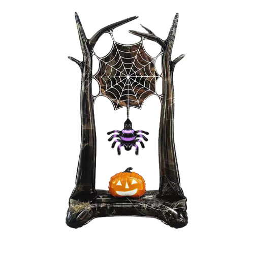Halloween Foil Balloons Skeleton Tree Standable Decor