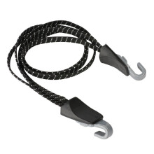 Bungee-Seil mit Stahlhaken Black