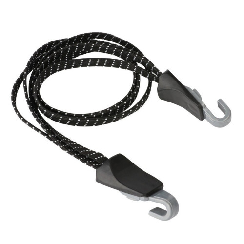 Bungee-Seil mit Stahlhaken Black