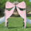 Pink Bow Party Decorations Silk 2 pcs 2