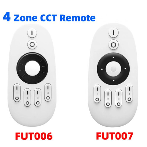 2.4GHz 4 Zone Rotating Wheel/Button Remote Touch RF Wireless CCT Remote Control LED Strip Controller FUT007