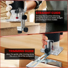 Handgeführtes Taufräumer-Set mit 5 Variablen Geschwindigkeiten für 18V Li-Ion Akku für Holzschlitzen DIY