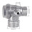 Air Compressor Check Valve Male-Threaded 3-Port Fitting 2