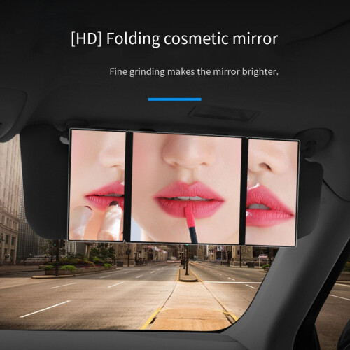 Adjustable View Mirror 3-Way Folding Compact 2