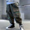 Kids Cargo Jogger Pants Boys Elastic High-Waisted with 8