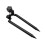 Prism Pole Survey Bipod per GNSS GPS Nero Compatibile con Pali da 30 cm e 60 cm 1