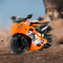 Kids' Pull-Back Toy Motorcycle – Friction Powered, Ages