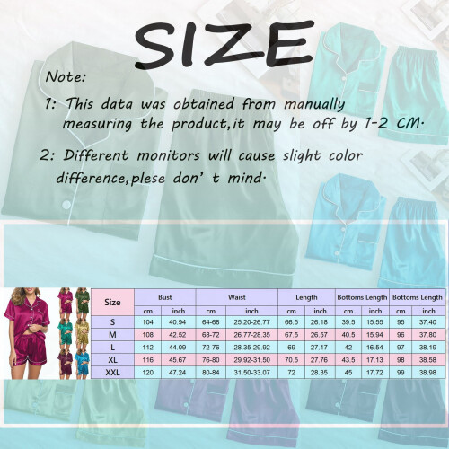 Women's Winter Silk Pajama Set Soft Satin 2-Piece 1