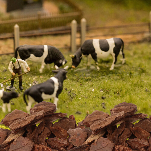 Tree Bark Scenery Accessories Dark Brown for Pets 1 Pack 2