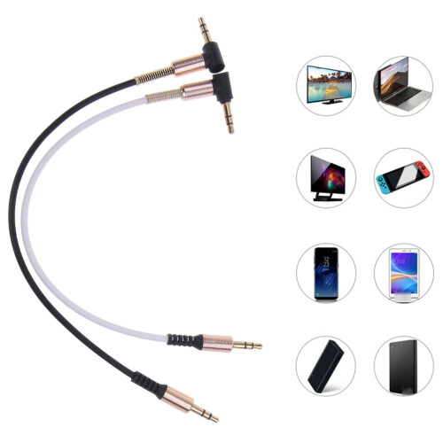 3.5mm Audio Cable 90-Degree Right-Angle Stereo TRS 1