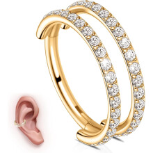 G23 Titanium Cartilage Hoop Earrings 16G 8mm 10mm 12mm