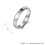 Stainless Steel Couple Engagement Ring 4mm Silver Size 7 2