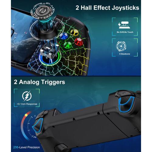 Hall Joystick Wireless Gaming Controller for iPhone/Android/ Halloween gifts 1