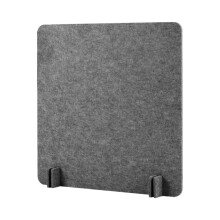 Acoustic Desk Divider Felt Privacy Panel Dark Gray 40x40 cm