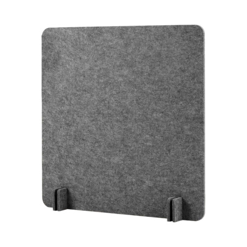 Acoustic Desk Divider Felt Privacy Panel Dark Gray 40x40 cm